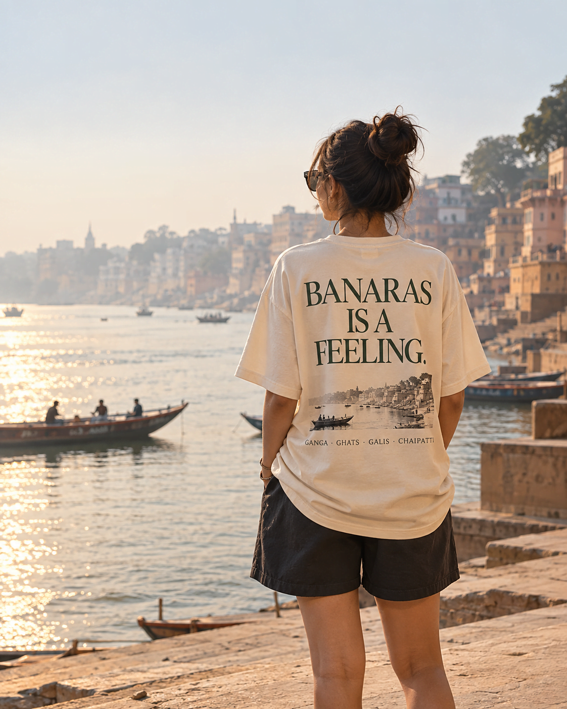 Kaal Boxy Tee — 240 GSM · Combed cotton by BANARASIAN